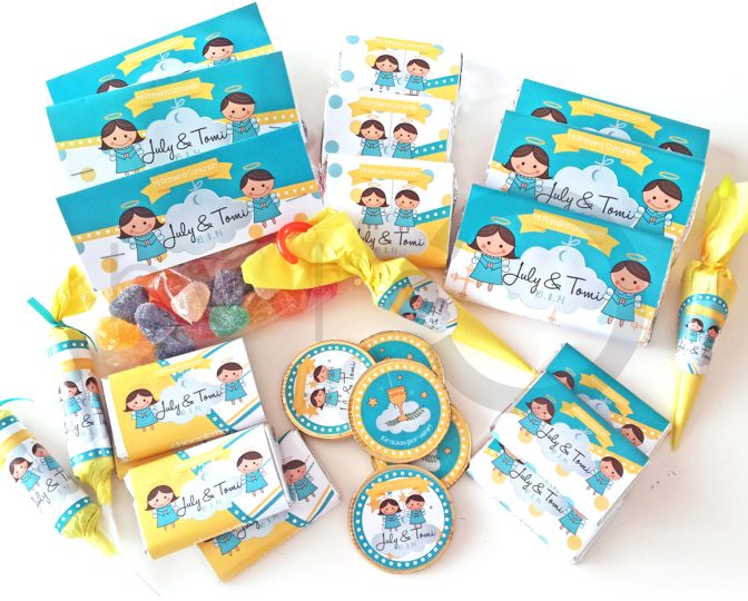 Comunión de July & Tomi — Candy bar · Gráfica infantil