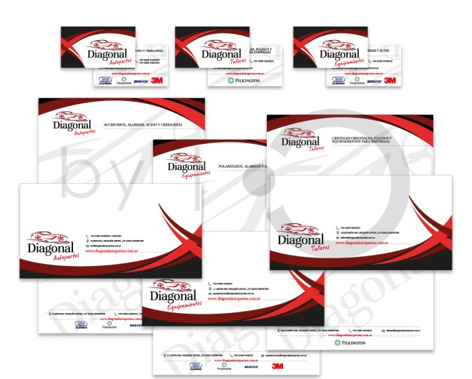 Diagonal — Branding · Papelería · Web